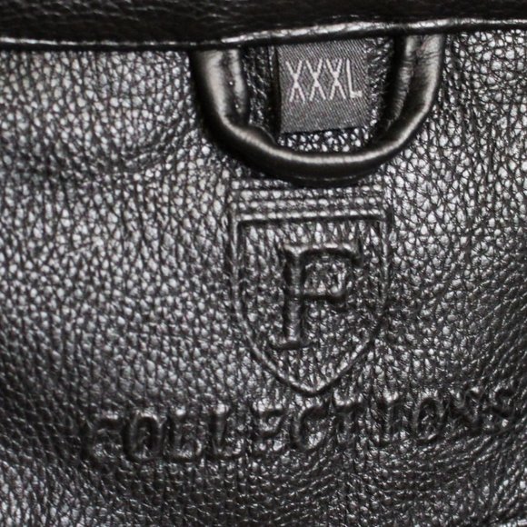 F Collection Vegan Leather Jacket Mens - Picture 2 of 5